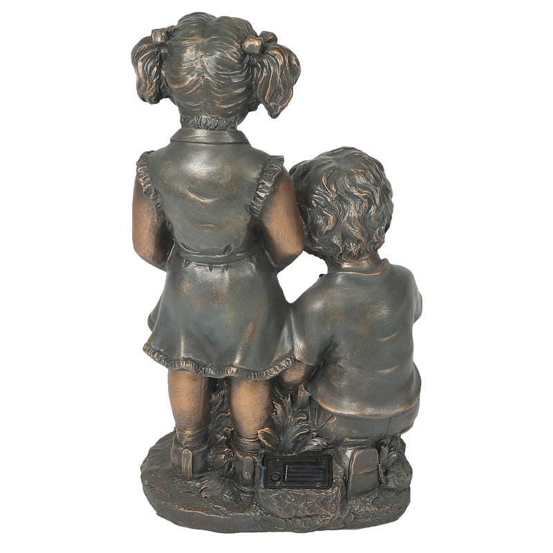 August Grove® Boy and Girl Statue & Reviews Wayfair